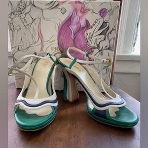 Prada Multicolor Vintage Fairy Collection pumps with original box
